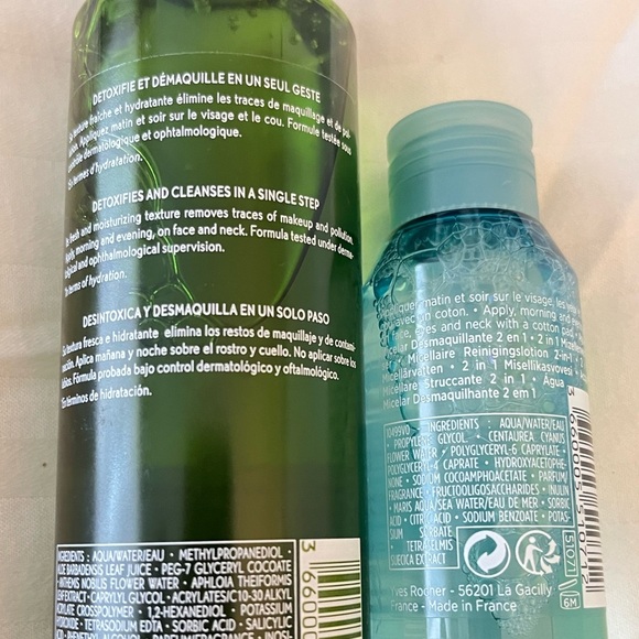 Yves Rocher repair& antipollution cleansing micelar water& 2 in 1 makeup remover - Picture 2 of 5
